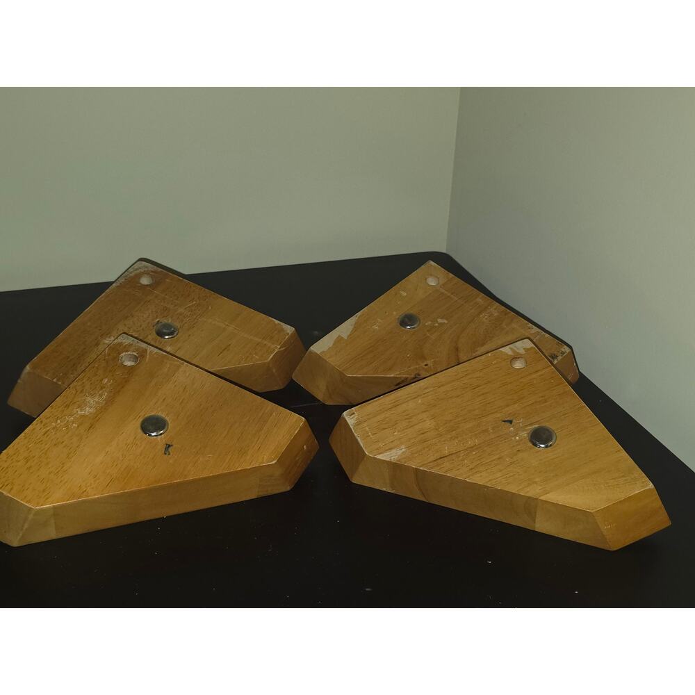 Wooden 7"  Replacement Furniture Couch‎ Chair Pedestal Sofa Legs Set Of 4